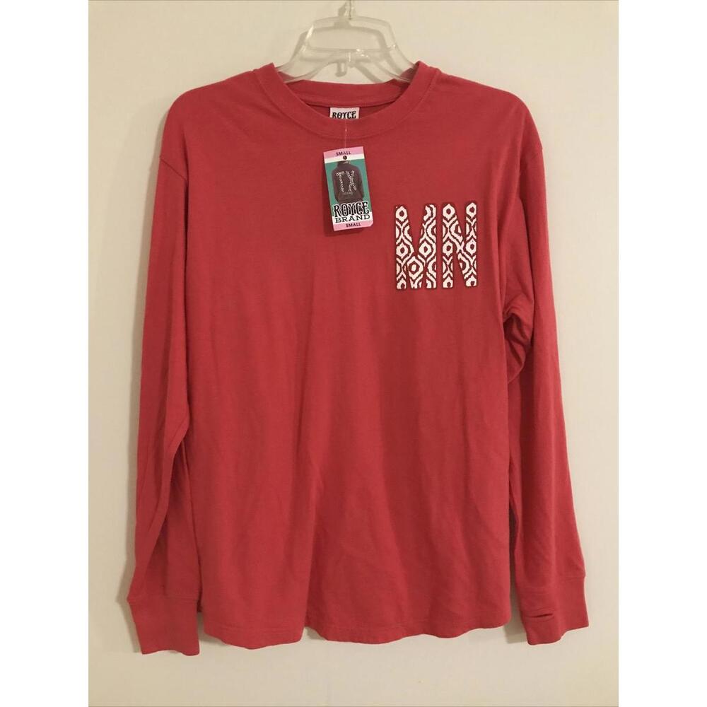 Royce Brand Small Minnesota Womens Pink Long Sleeved Shirt NWT! M474